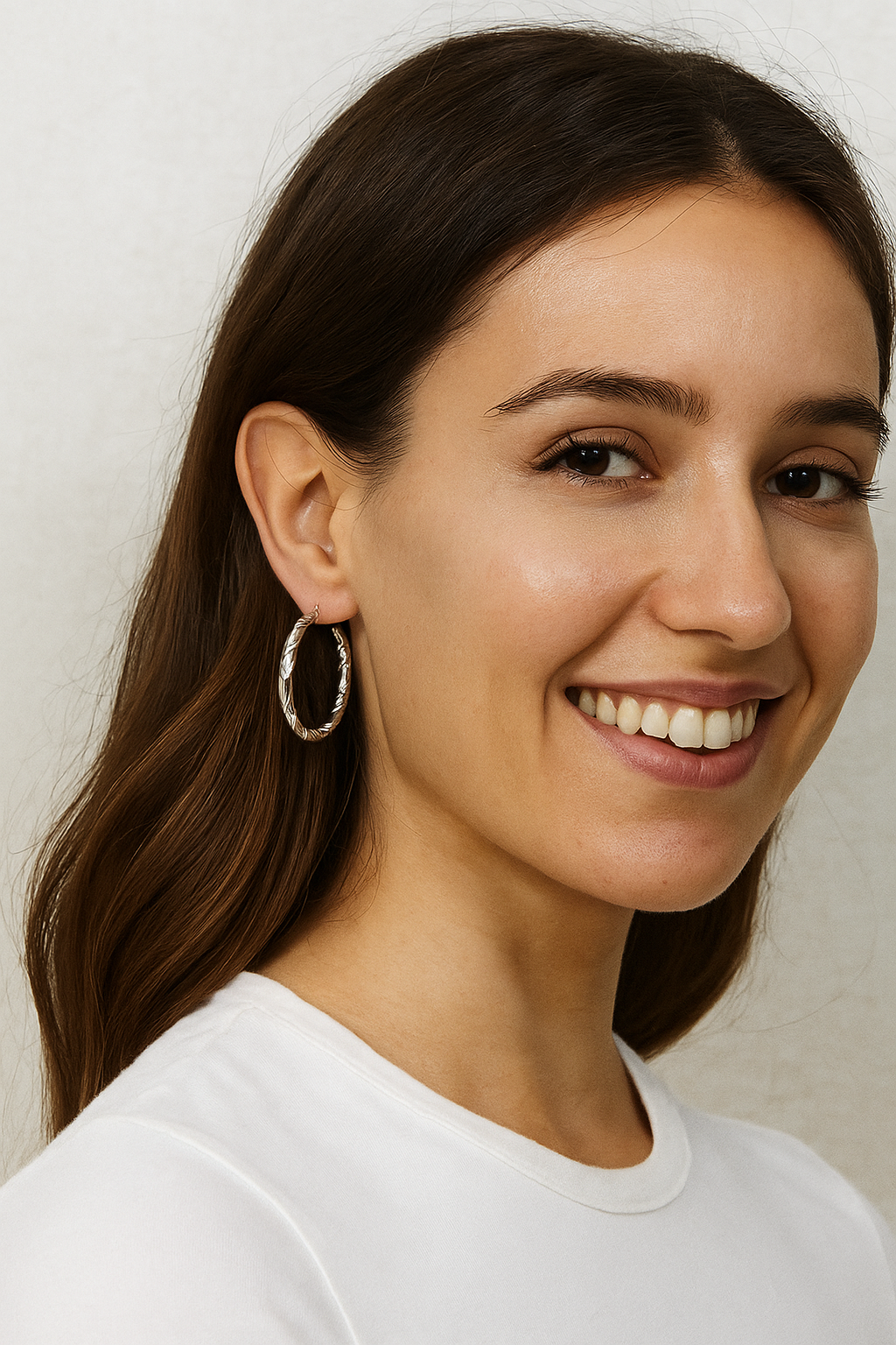 Twist Glow – Boucles d’Oreilles Créoles Dorées Torsadées