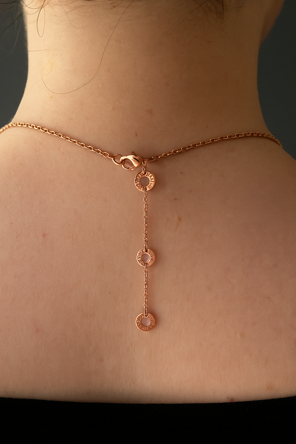 Eternal Glow – Collier Cylindre Or Rose & gold dore